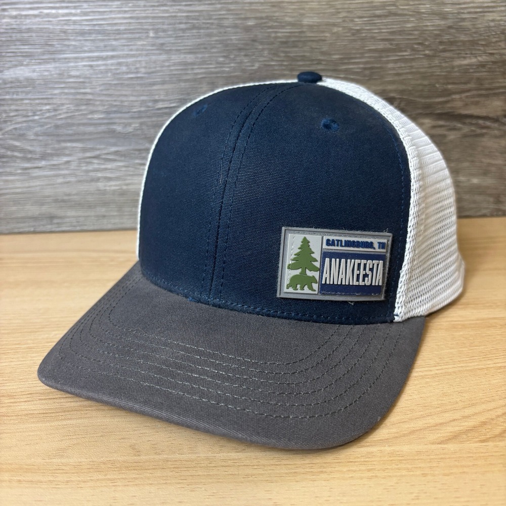 Anakeesta Hat Cap Snap Back Blue Trucker Gatlinburg Tennessee Adjustable‎
